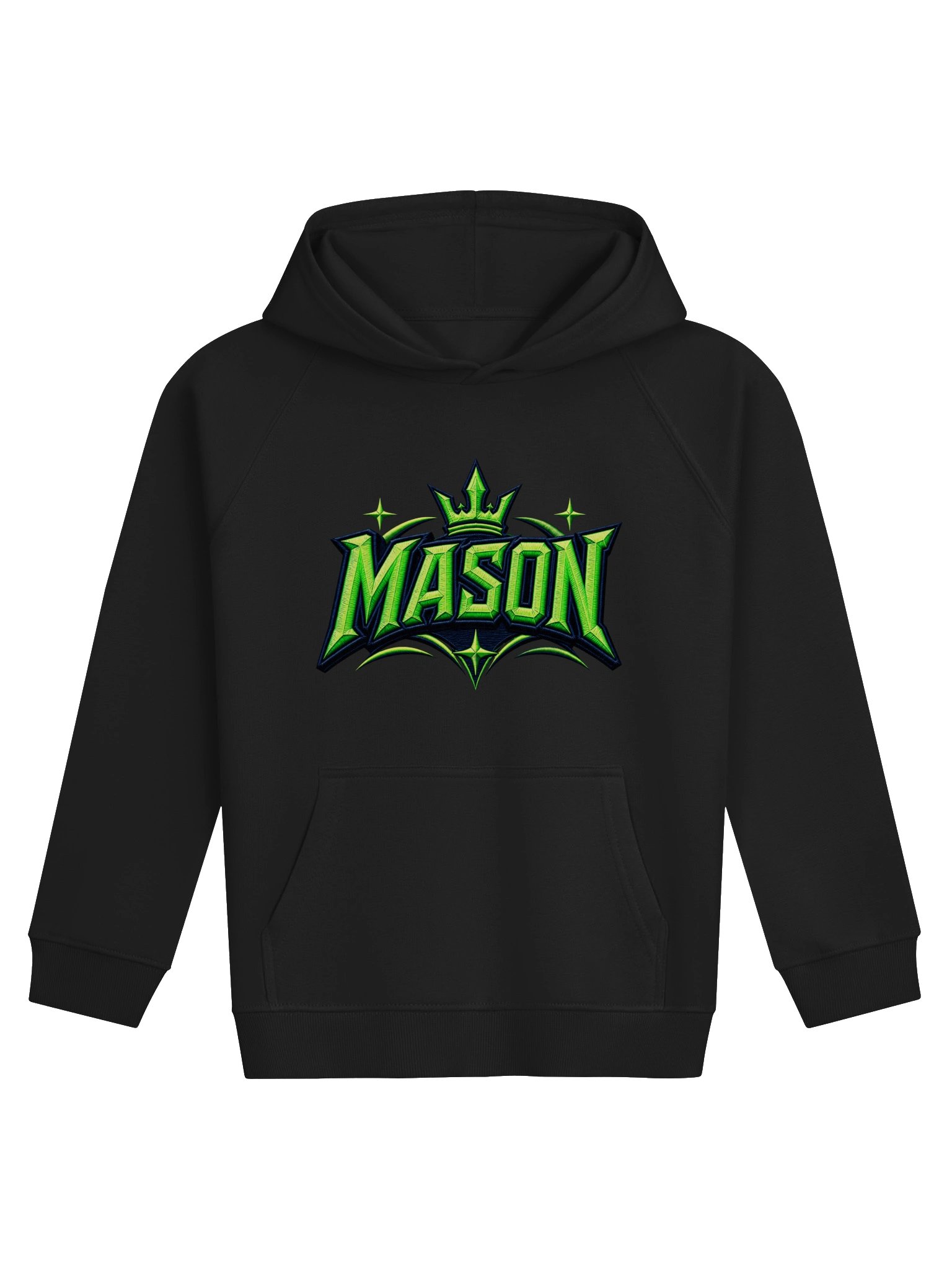 Mason Neon Green Kids Hoodie product image (2)