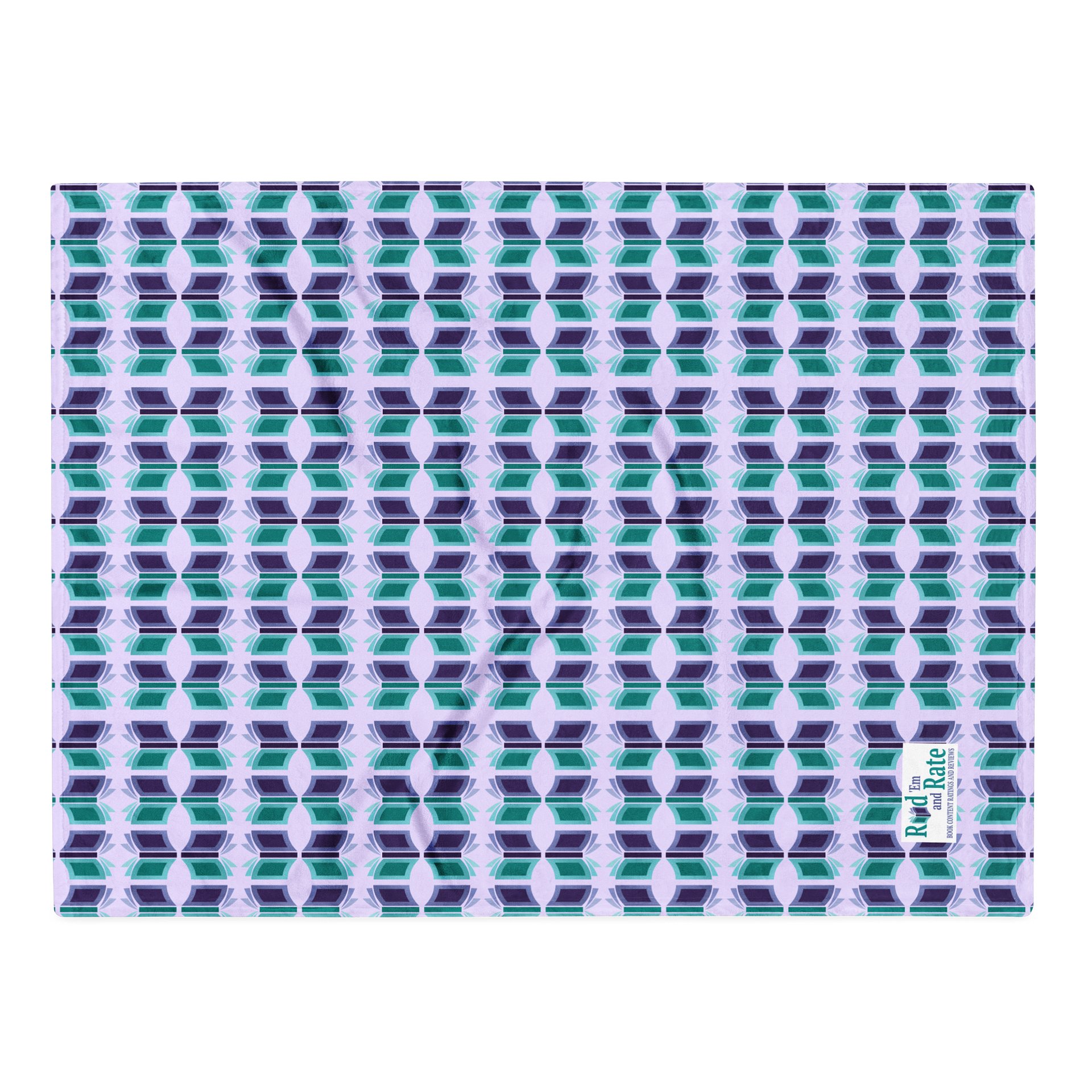 Bookish Blanket (Light Purple Background) product image (2)