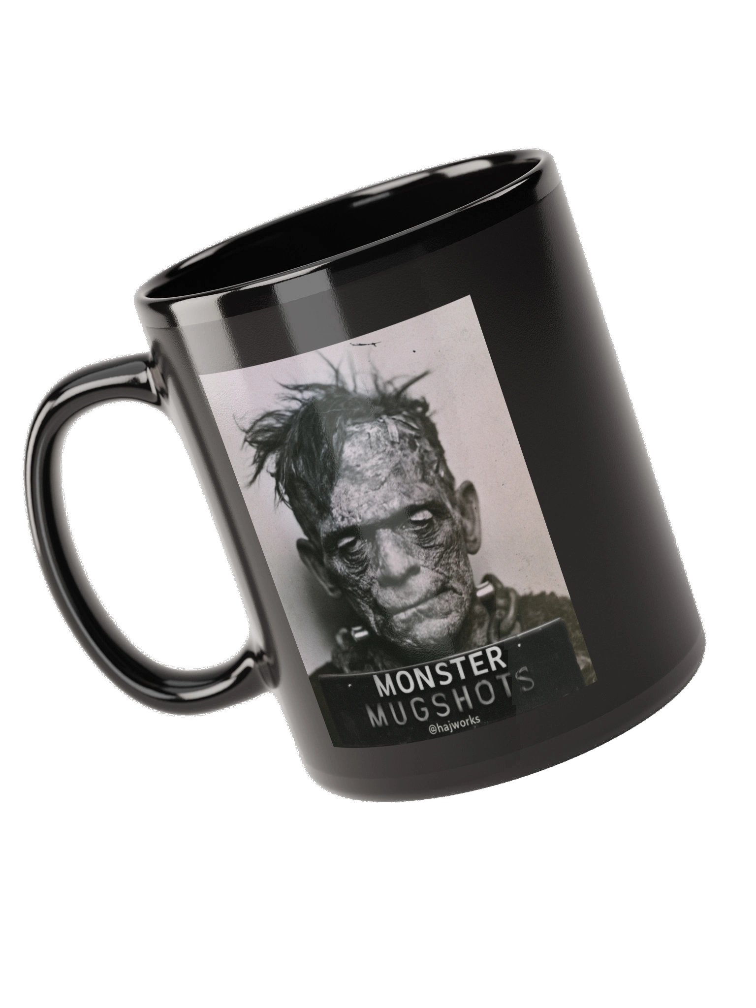 Monster Mugshots No. 001 - Black Ceramic Mug product image (9)