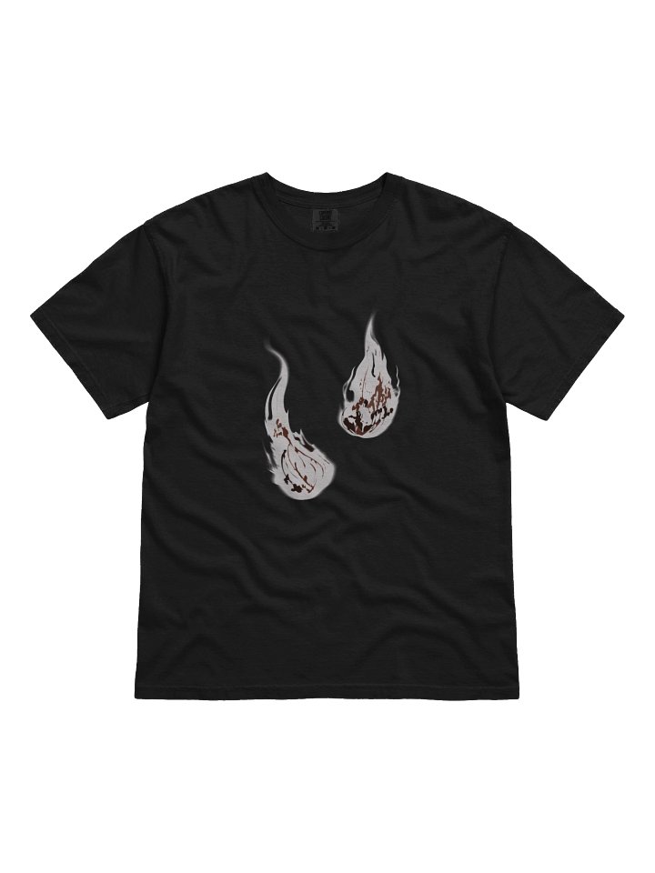 JJK Black T-Shirt White Flame Alternative product image (1)