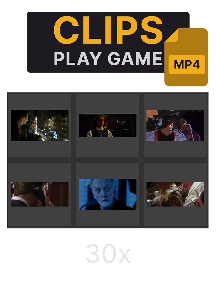 Clips: I want to play a game... (30x) product image (1)