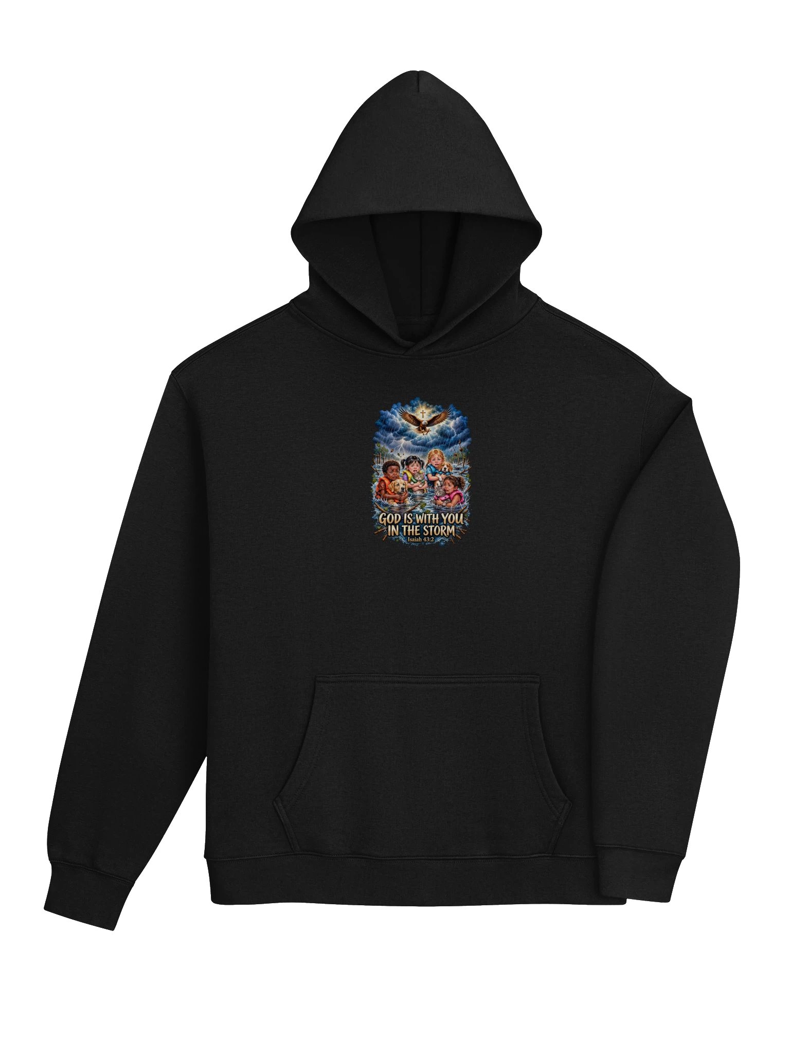 God Is With You in the Storm Sweatshirt — Isaiah 43:2 product image (3)