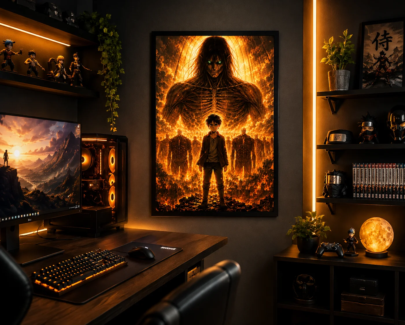 Eren Yeager - The Founding Titan | Attack on Titan Anime Gaming Wall Poster product image (1)