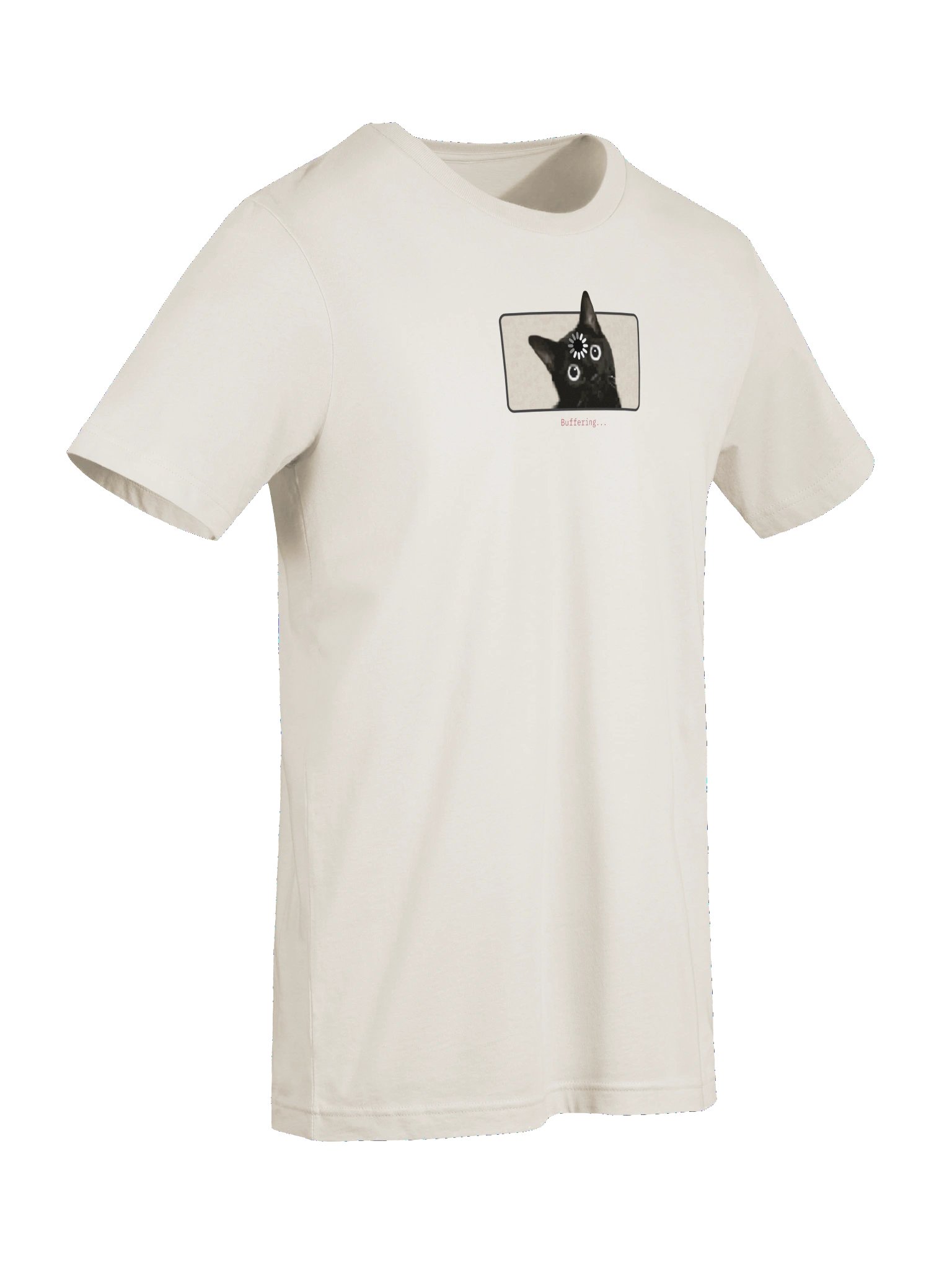 Buffering Cat Retro T-shirt product image (68)