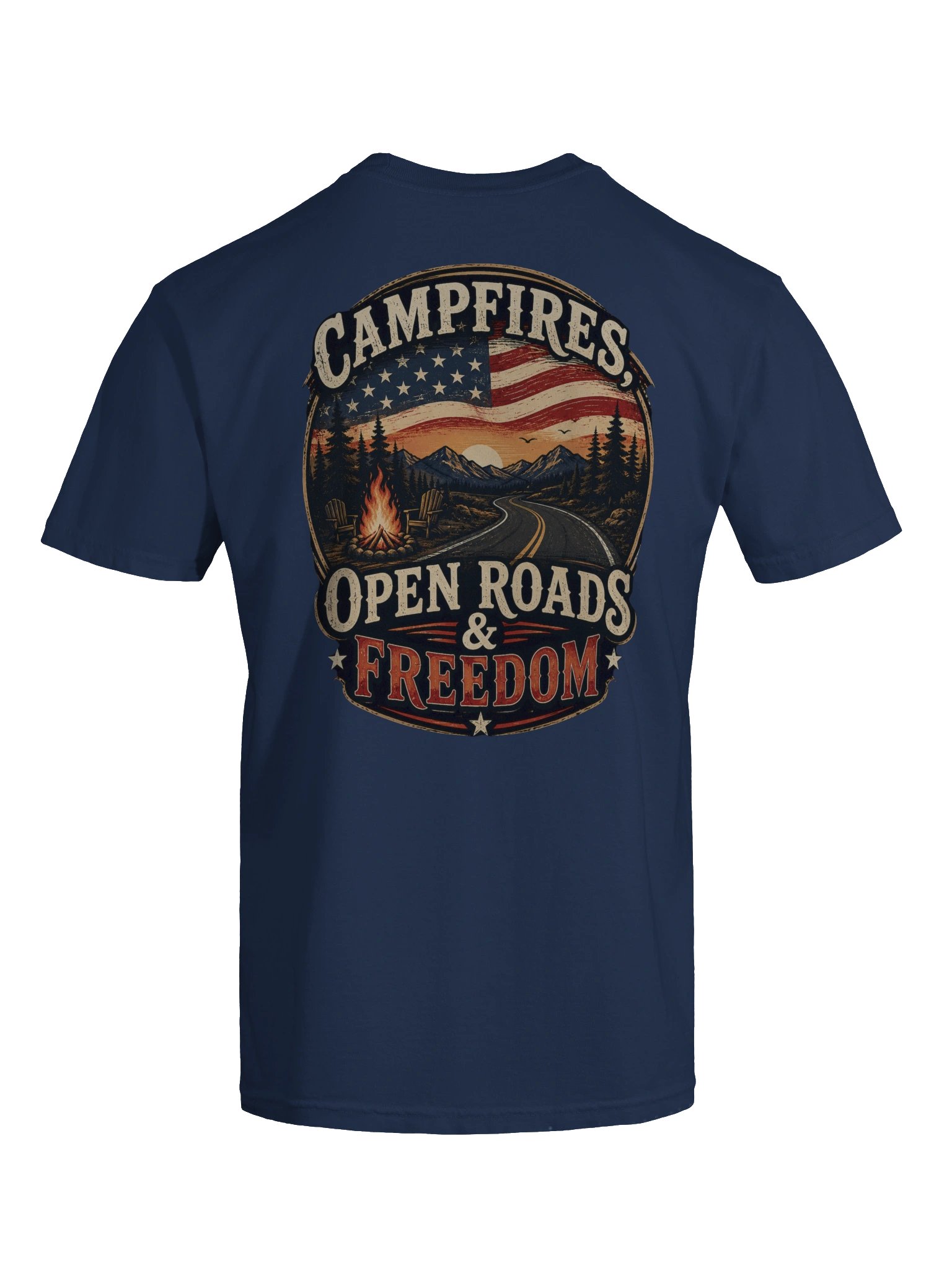Campfires, Open Roads & Freedom Tee 🇺🇸🏕️ product image (89)