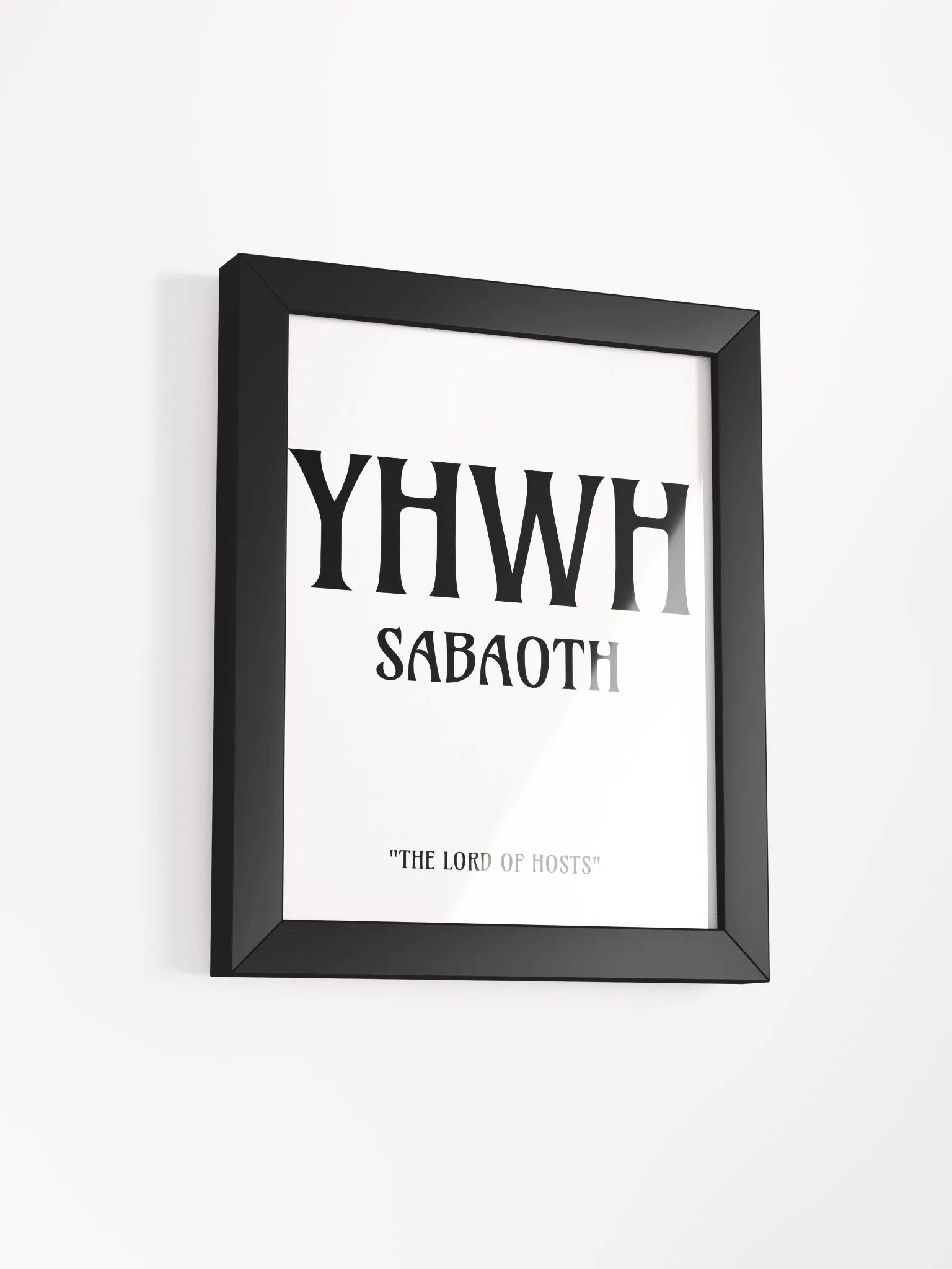 Yahweh Sabaoth Christian Wall Art | Faith Art | Home Decor | Christian Decor | Inspirational Wall Art product image (2)