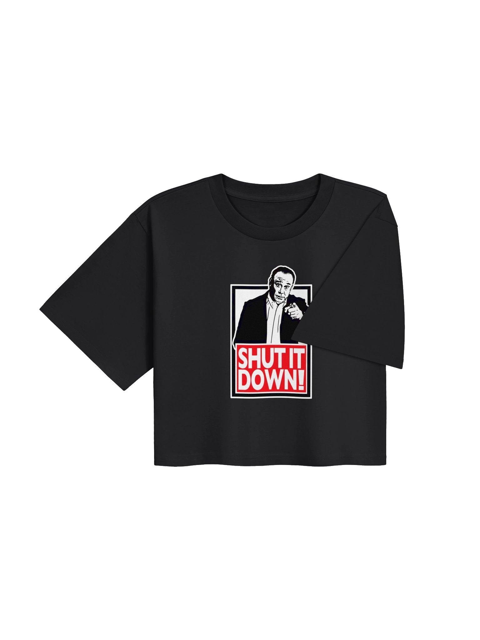 Shut It Down Crop Women's Tee product image (4)