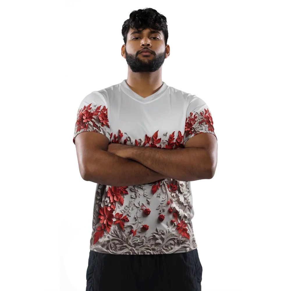 Red rose t shirt product image (10)