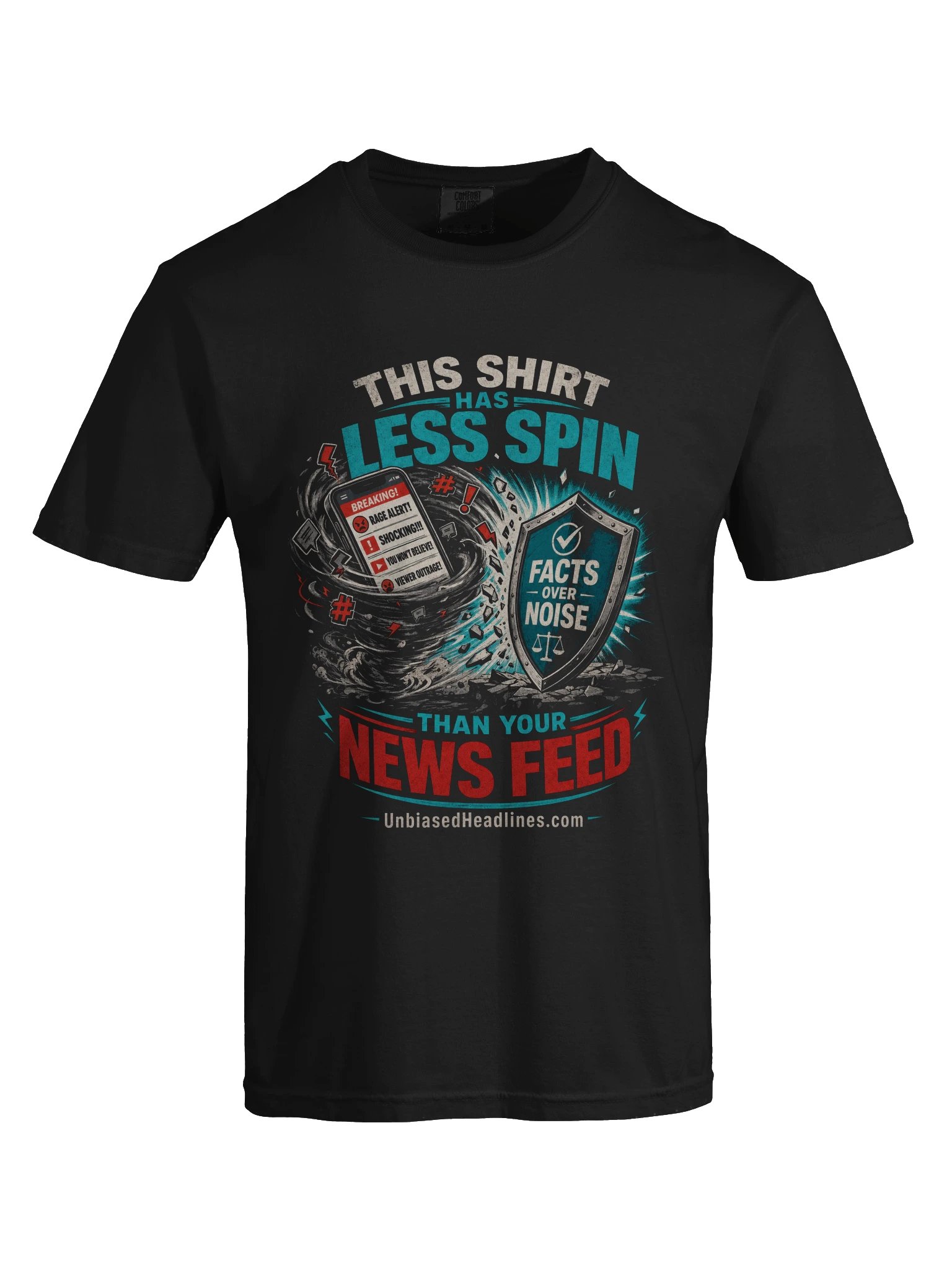 This Shirt Has Less Spin Than Your News Feed Tee - Large Front product image (4)