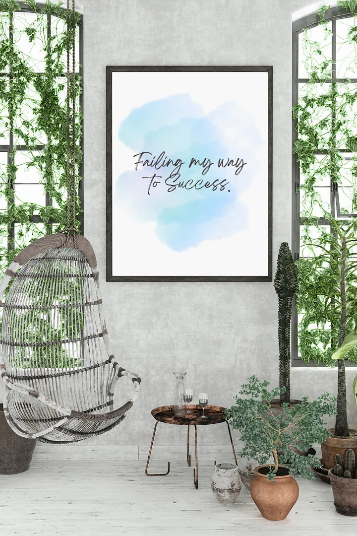 Failing My Way To Success Motivational Print product image (1)