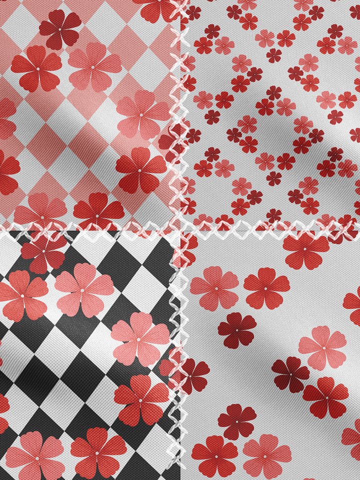 Flowers x geometric shapes patterns (Part 5) (Commercial License) product image (1)