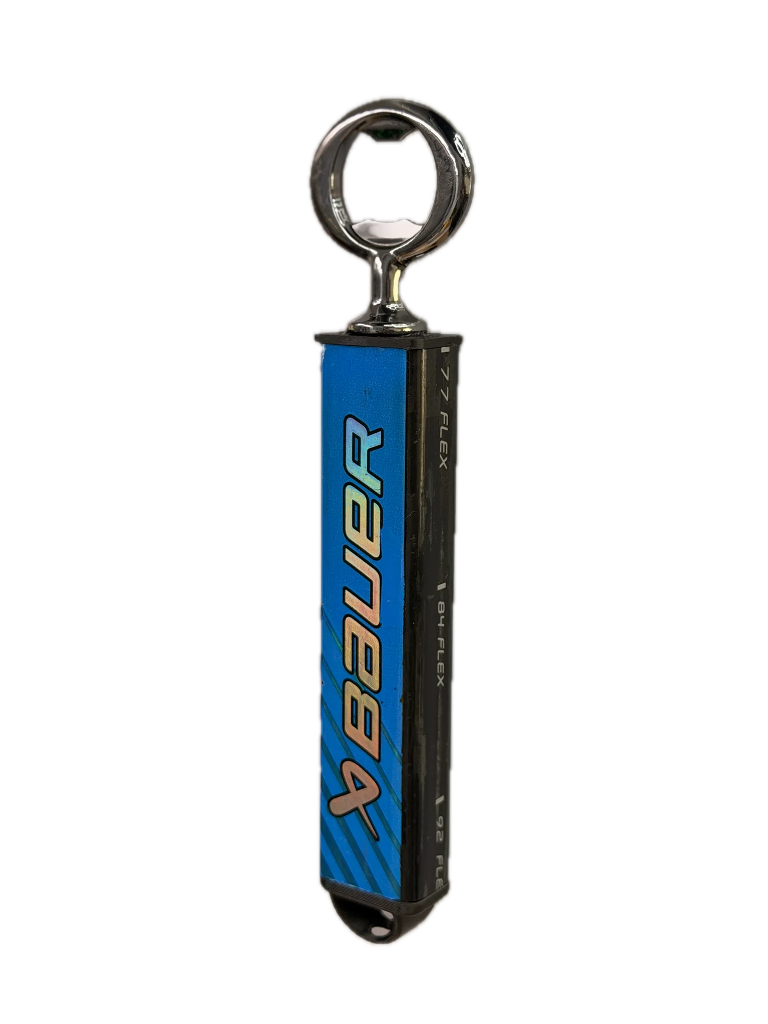 Enforcer Hockey Stick Bottle Opener - The Deep Blue (Broken-In) *SIGNATURE CUT* product image (1)