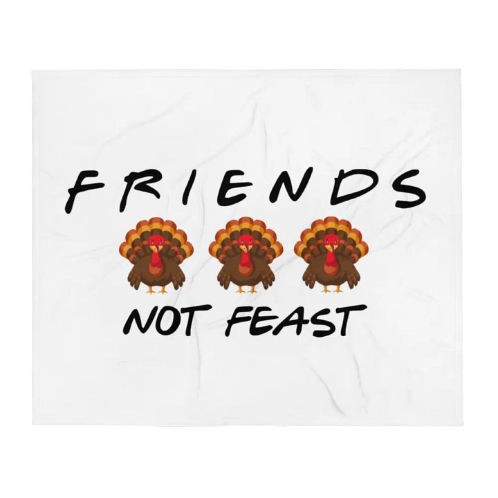 Friends Not Feast Fleece Blanket product image (1)