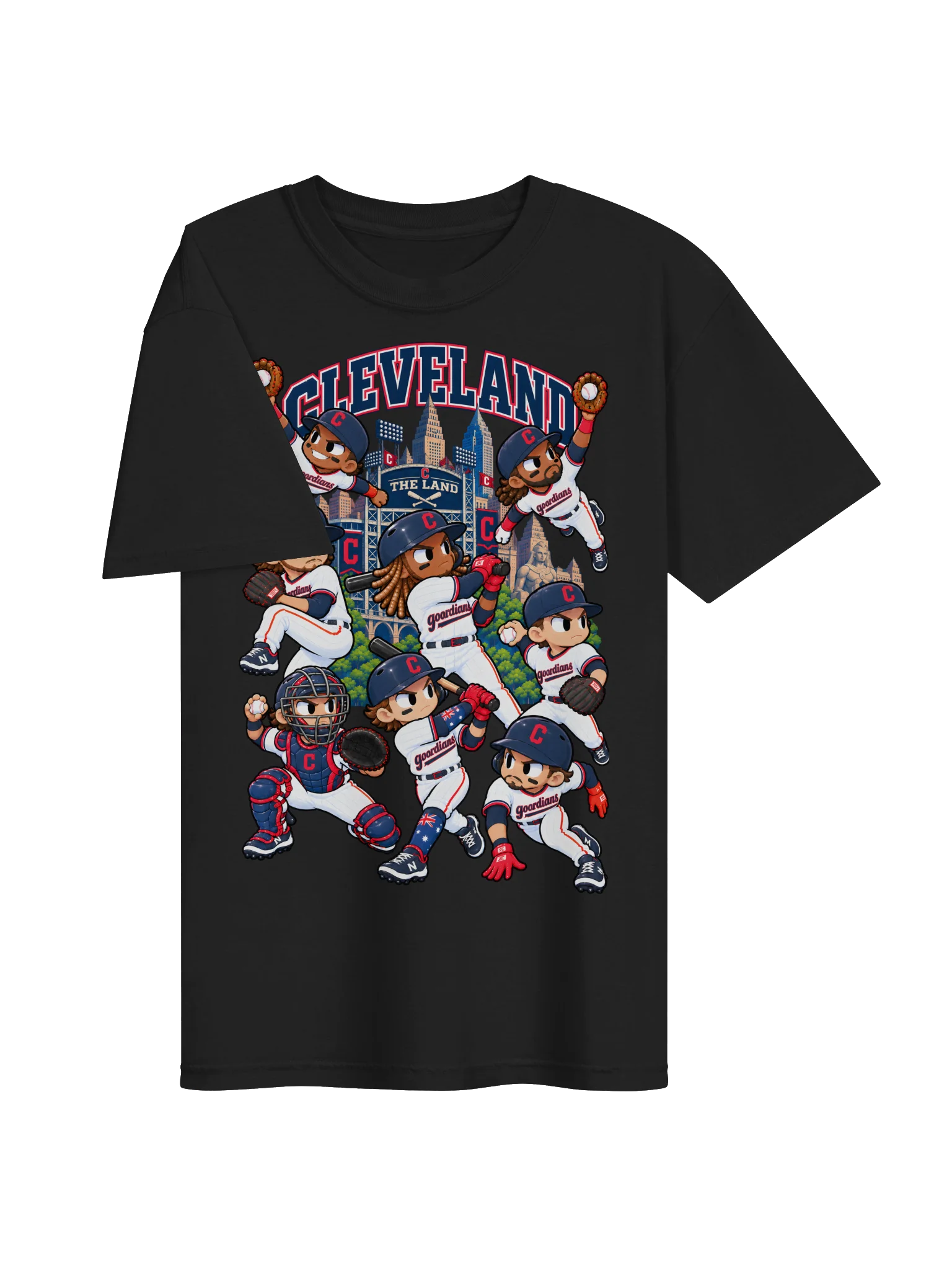 Cleveland Baseball Animated Player T-Shirt product image (9)