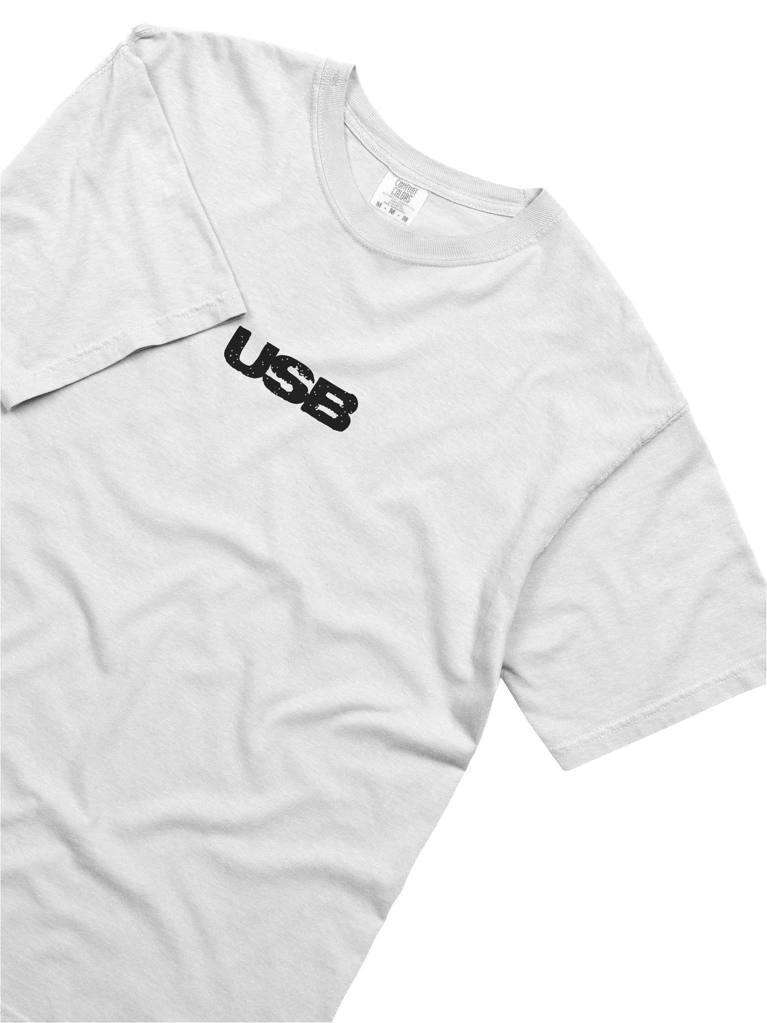 White USB shirt product image (3)