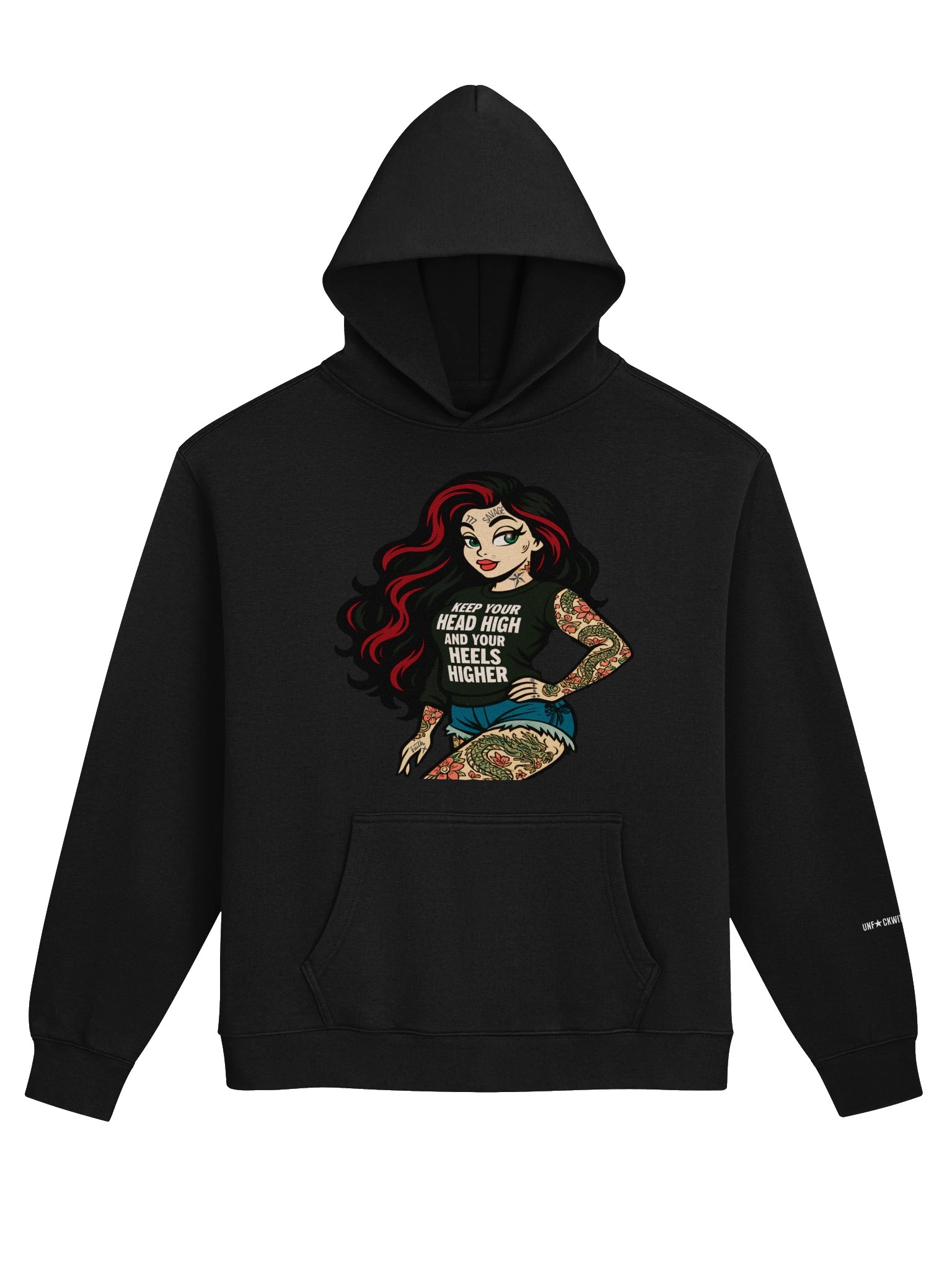Men’s Streetstyle Pullover Hoodie Skarlitt Pin-Up Icon product image (1)
