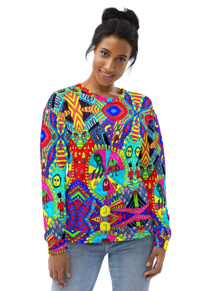 Abstract Doodle Monster Roulette Unisex Sweatshirt product image (5)
