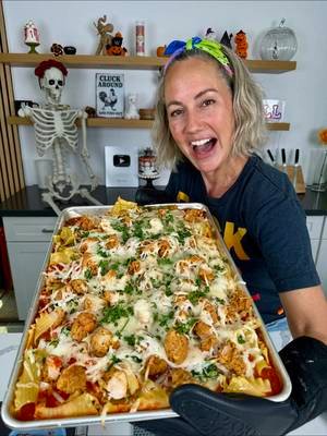 Sheet pan chicken Parmesan lasagna! #fyp #easyrecipe #dinner #budgetmeals 