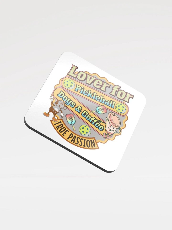 Lover For Pickleball Dogs And Coffee Passionate Coaster Set product image (2)