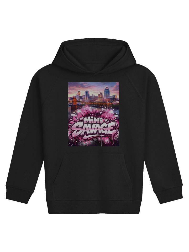 Sunset Savage Kids Eco Hoodie product image (1)