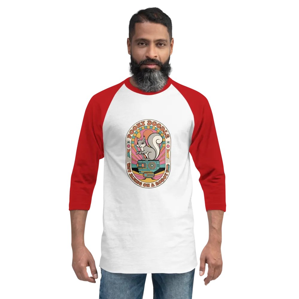Pooky Doodle Robot Raglan Tee product image (2)