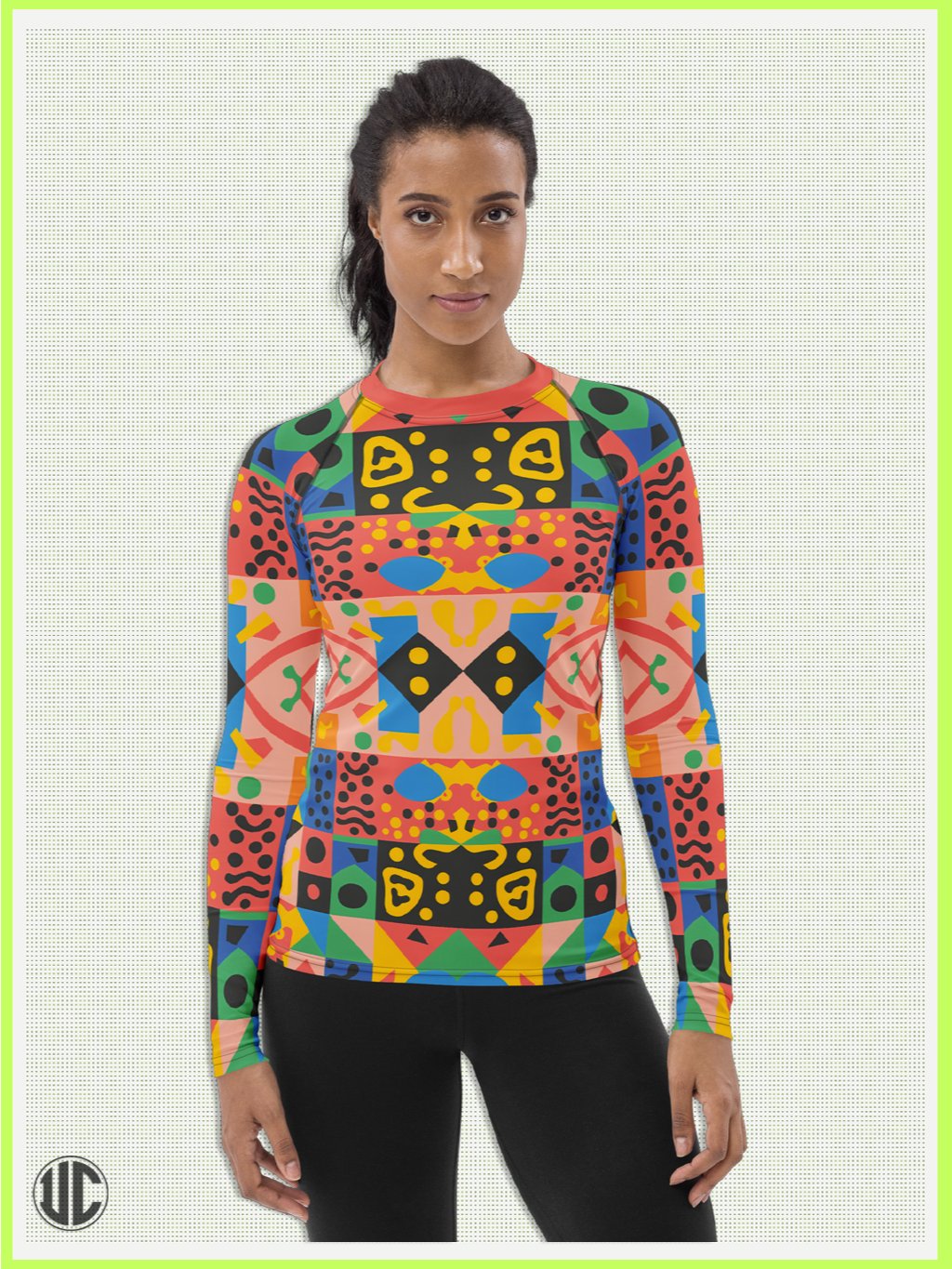 Vivid Memphis Style - Women's Rash Guard product image (5)