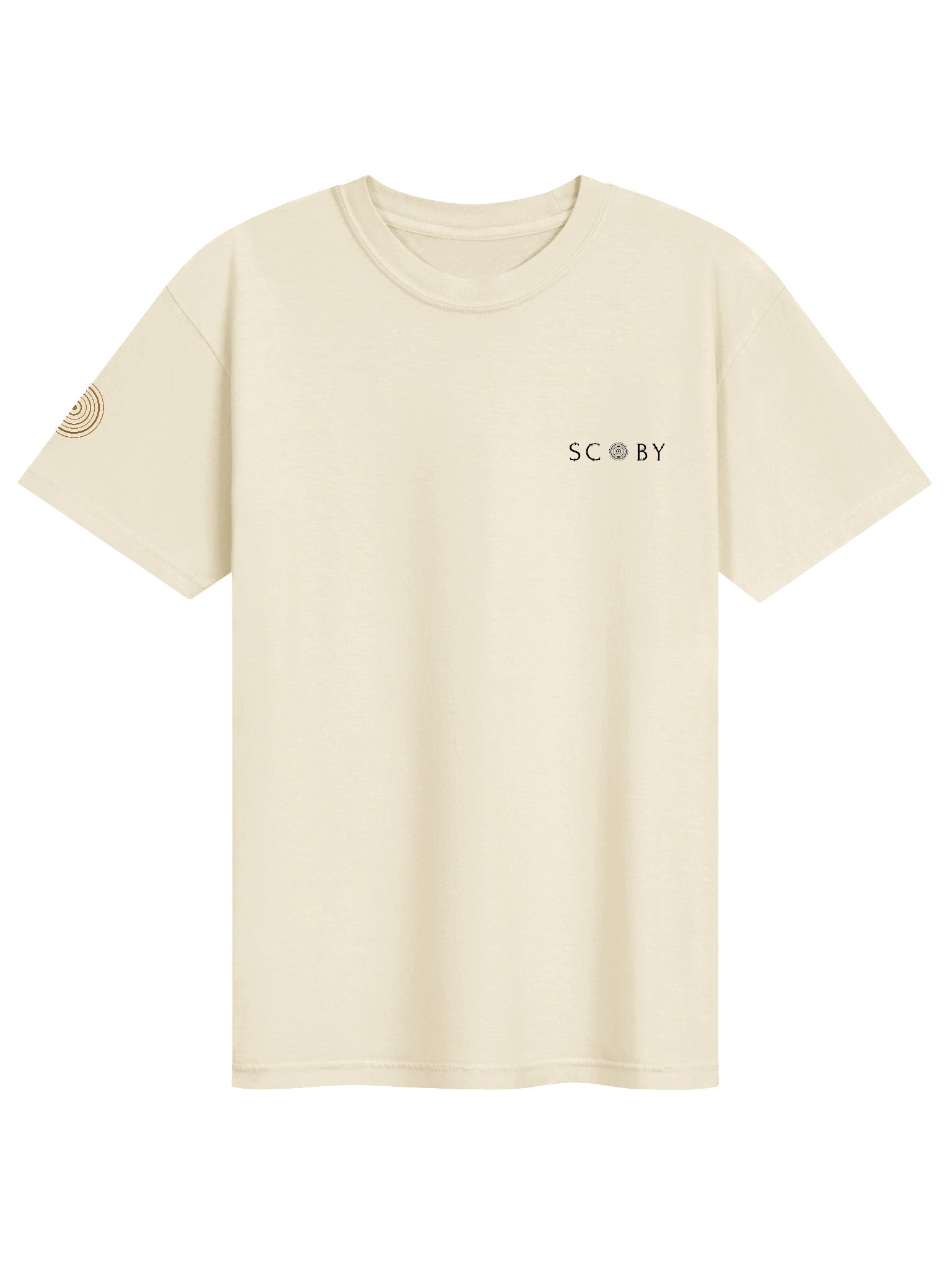 Scoby Logo Embroidered Tee in Ivory product image (1)