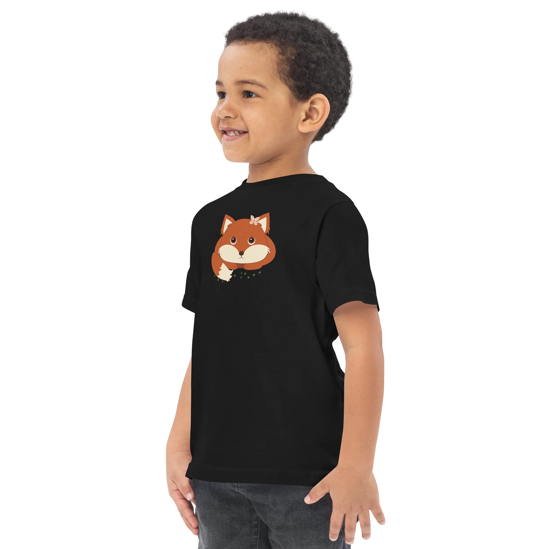 Spring Friends Fox Toddler Jersey T-Shirt product image (3)