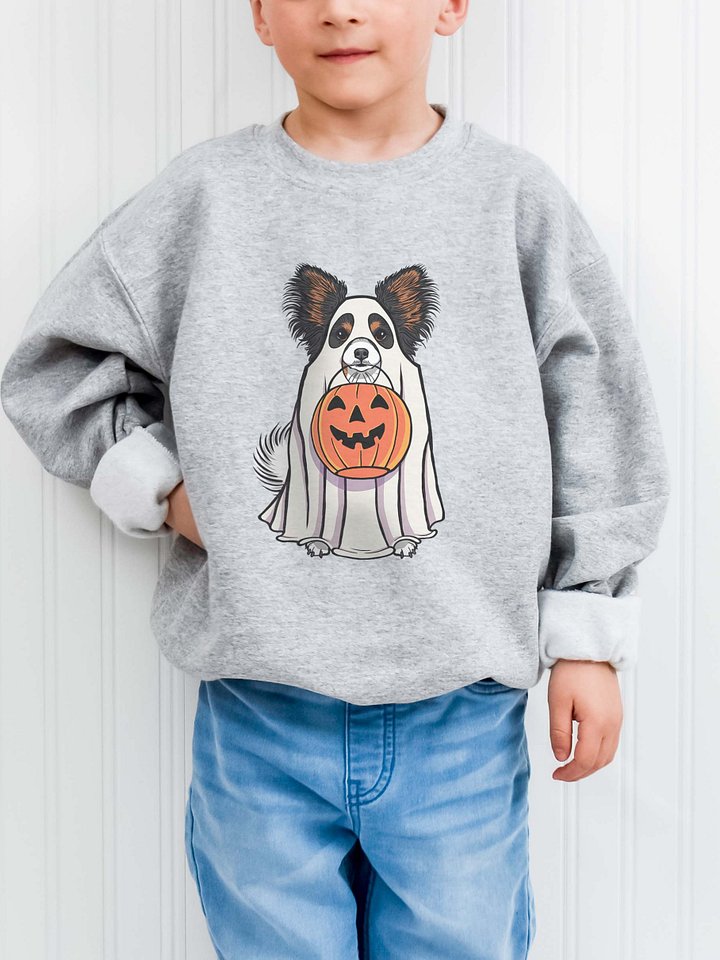 Halloween Papillon(Tricolor) Youth Sweatshirt product image (1)