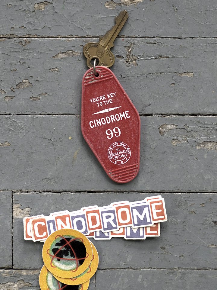 KEY TO THE CINODROME (and a few stickers) product image (1)