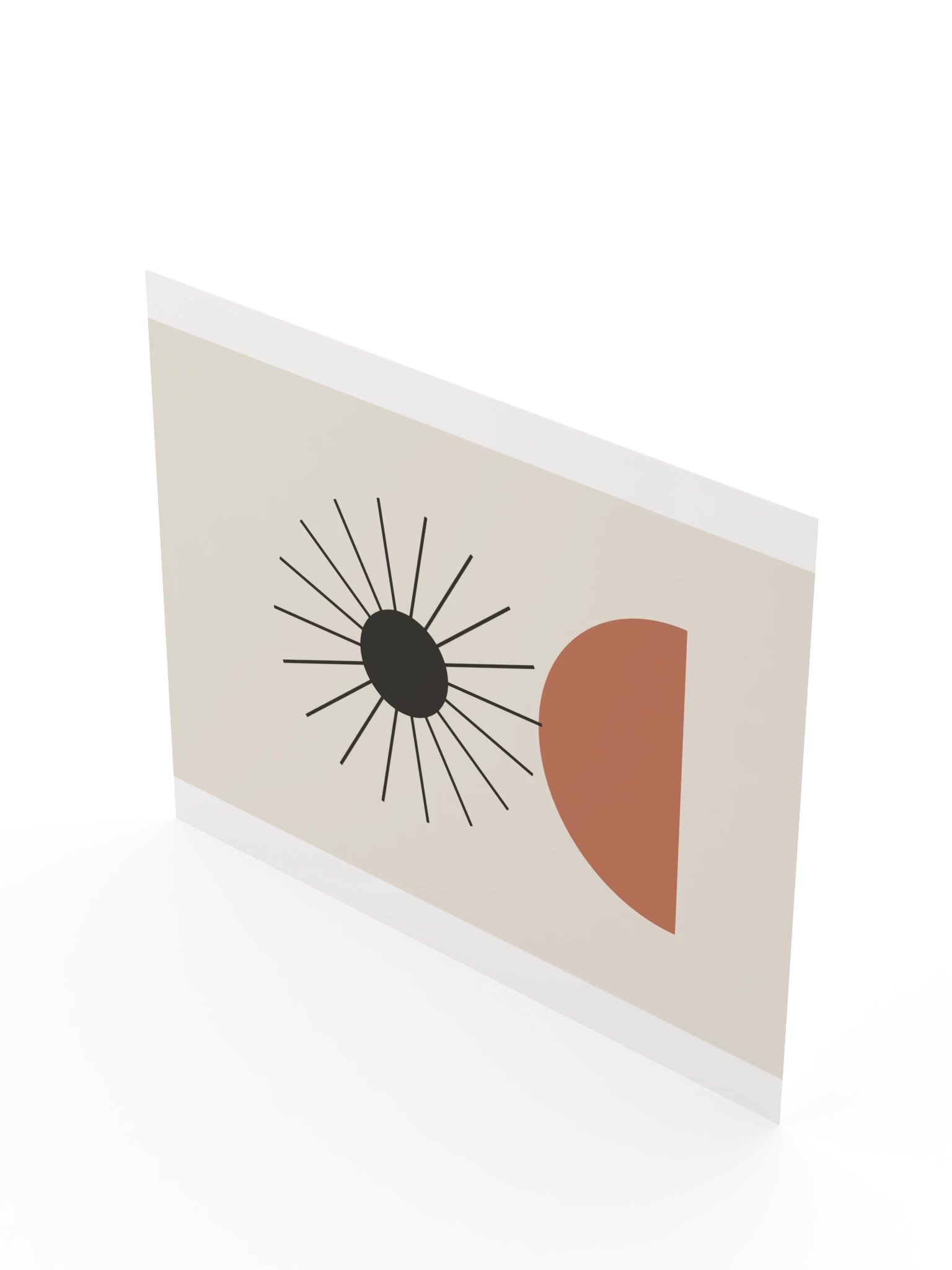 Charcoal Sun Print | Earthy Bathroom Wall Art product image (10)