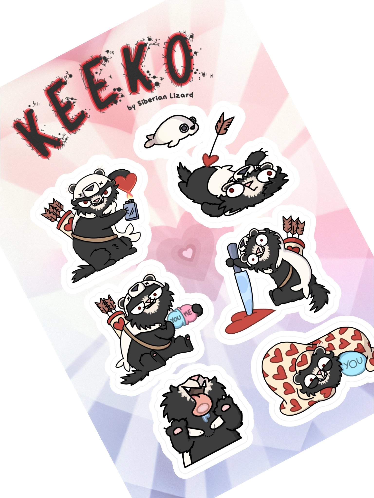 Keeko's Valentines - Sticker Sheet product image (1)