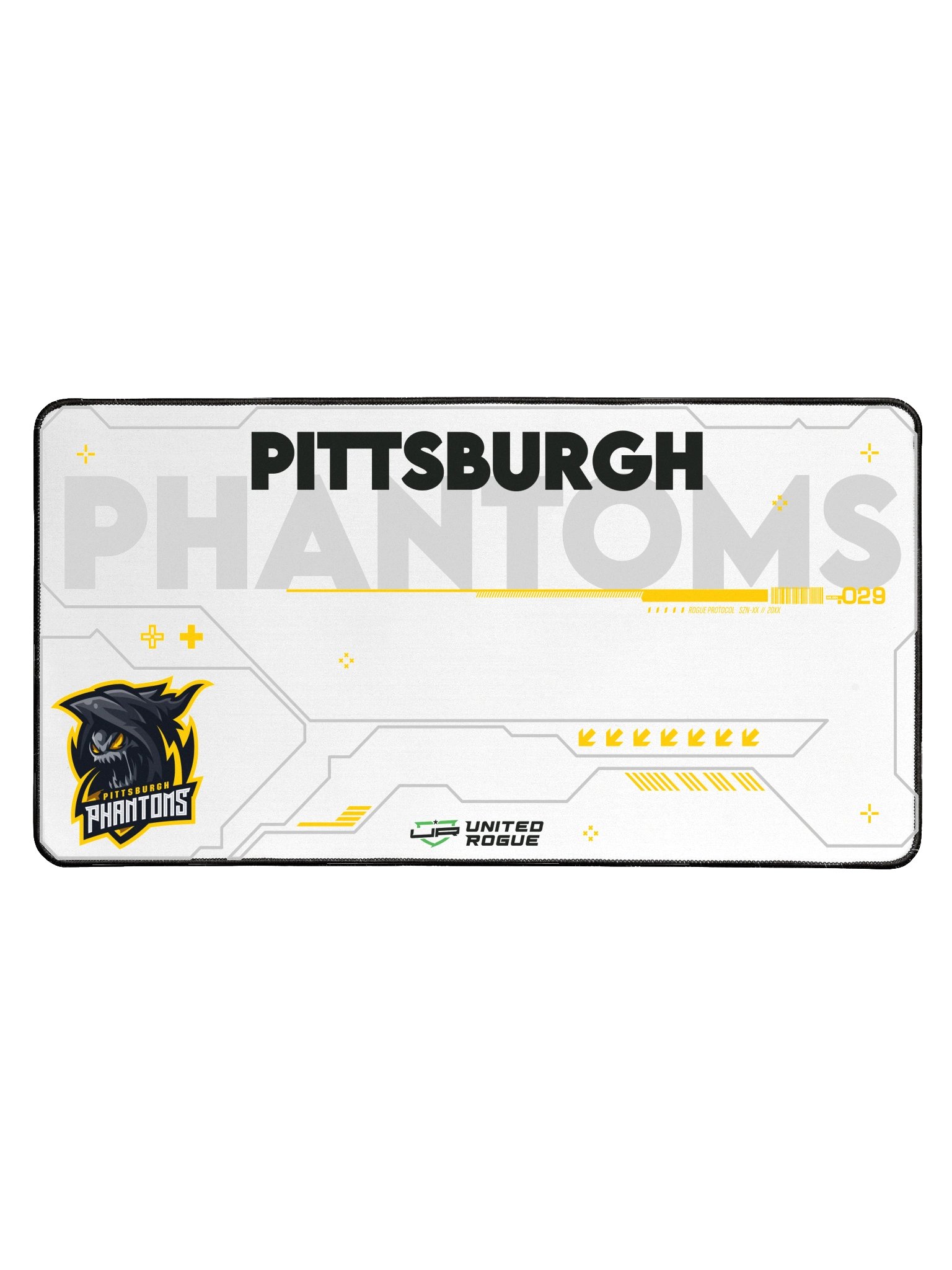 Pittsburgh Phantoms White Desk Mat product image (1)