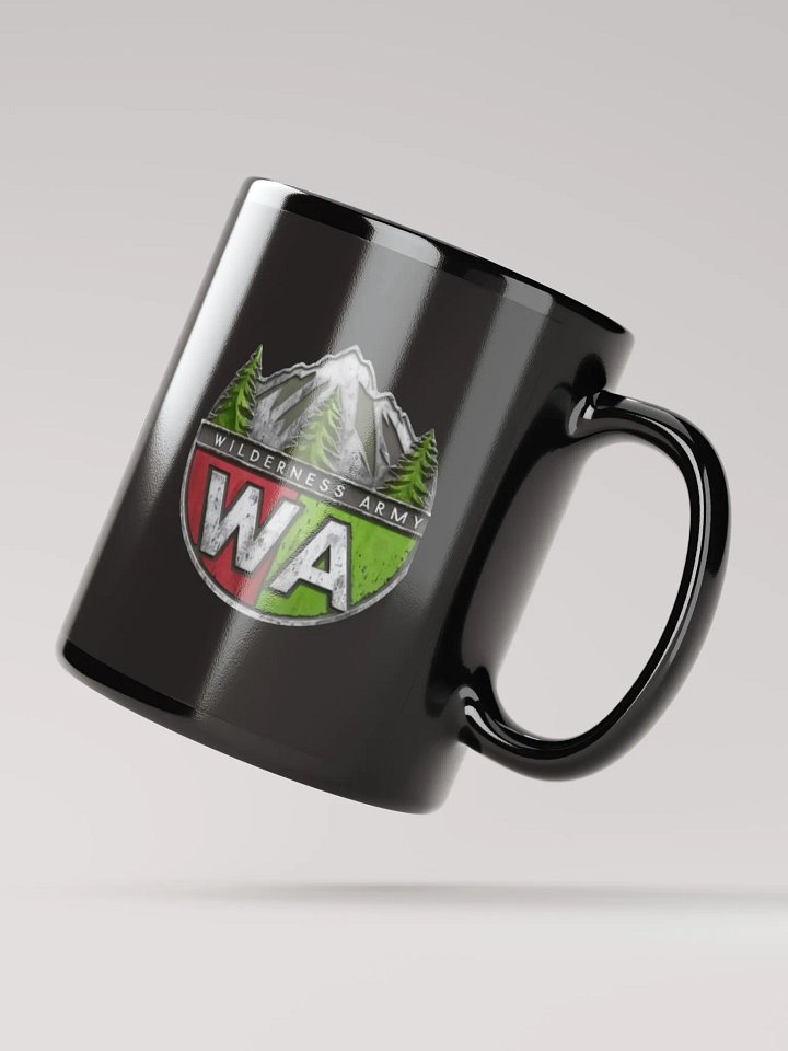 Black Wilderness Army Logo Glossy Mug product image (4)