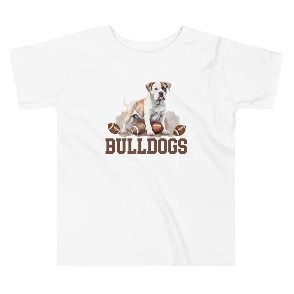 Toddler Boys Vintage Bulldogs Football T-Shirt (Homemade) product image (4)
