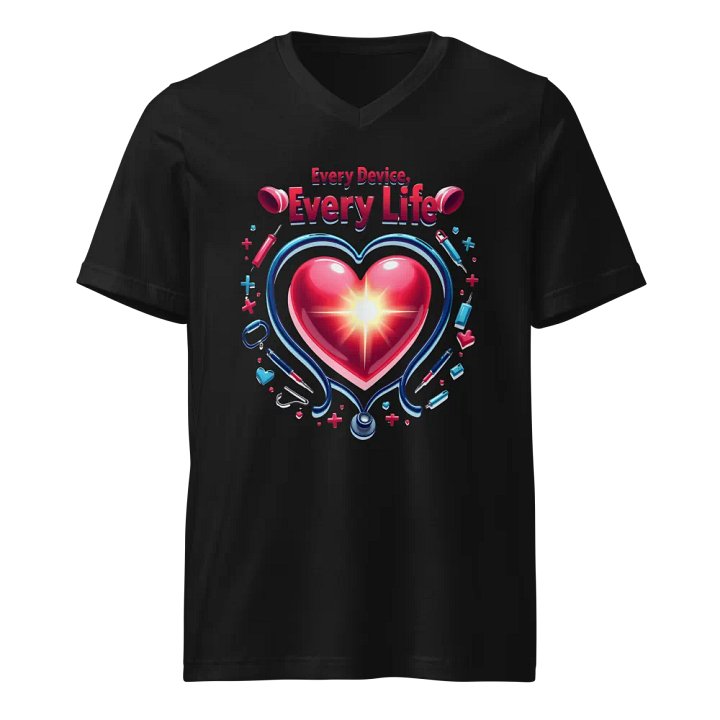 EVERY DEVICE EVERY LIFE V-Neck Tee product image (1)
