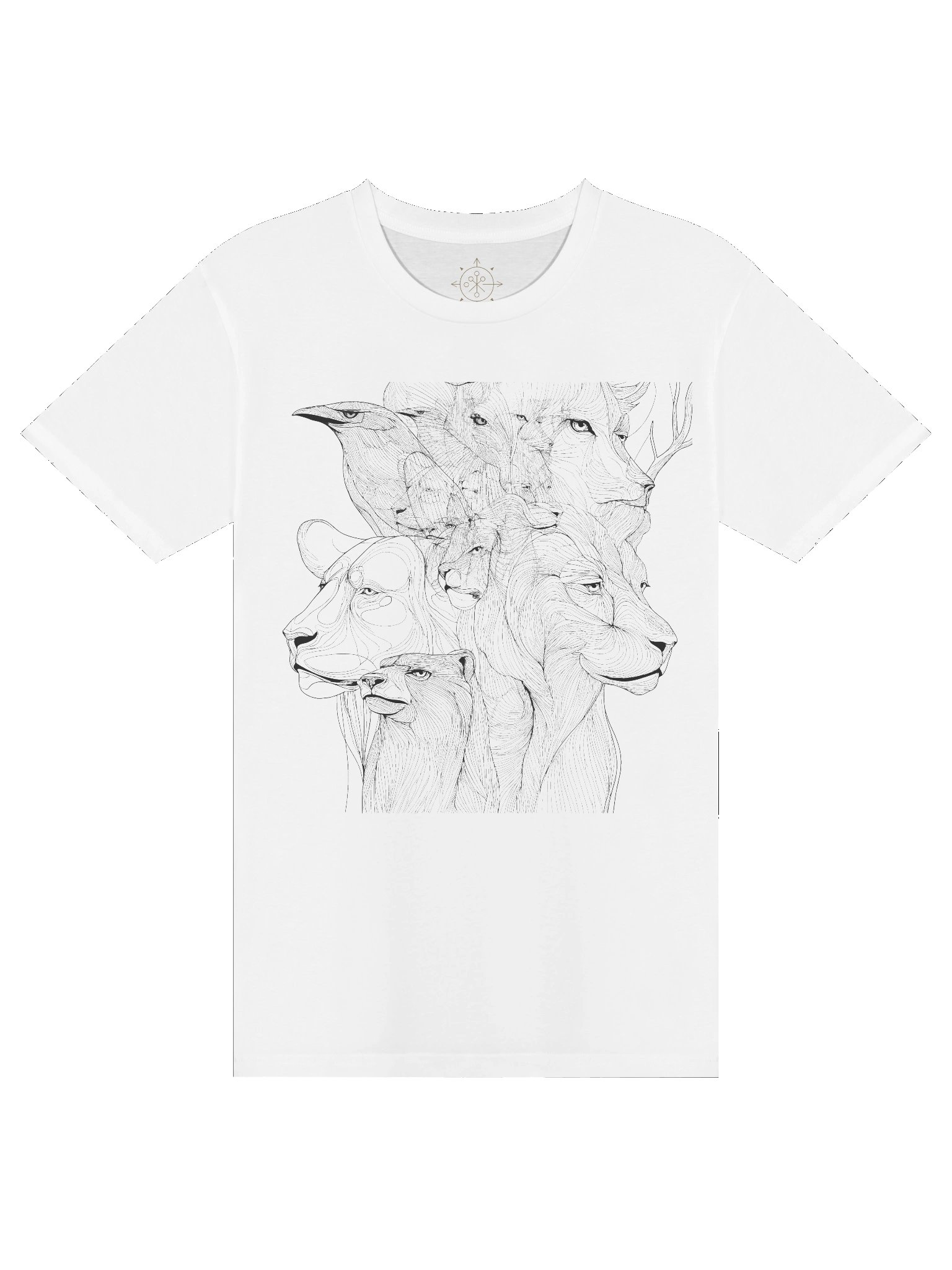 Spirit of the Wild – Animal Line Art Tee product image (6)