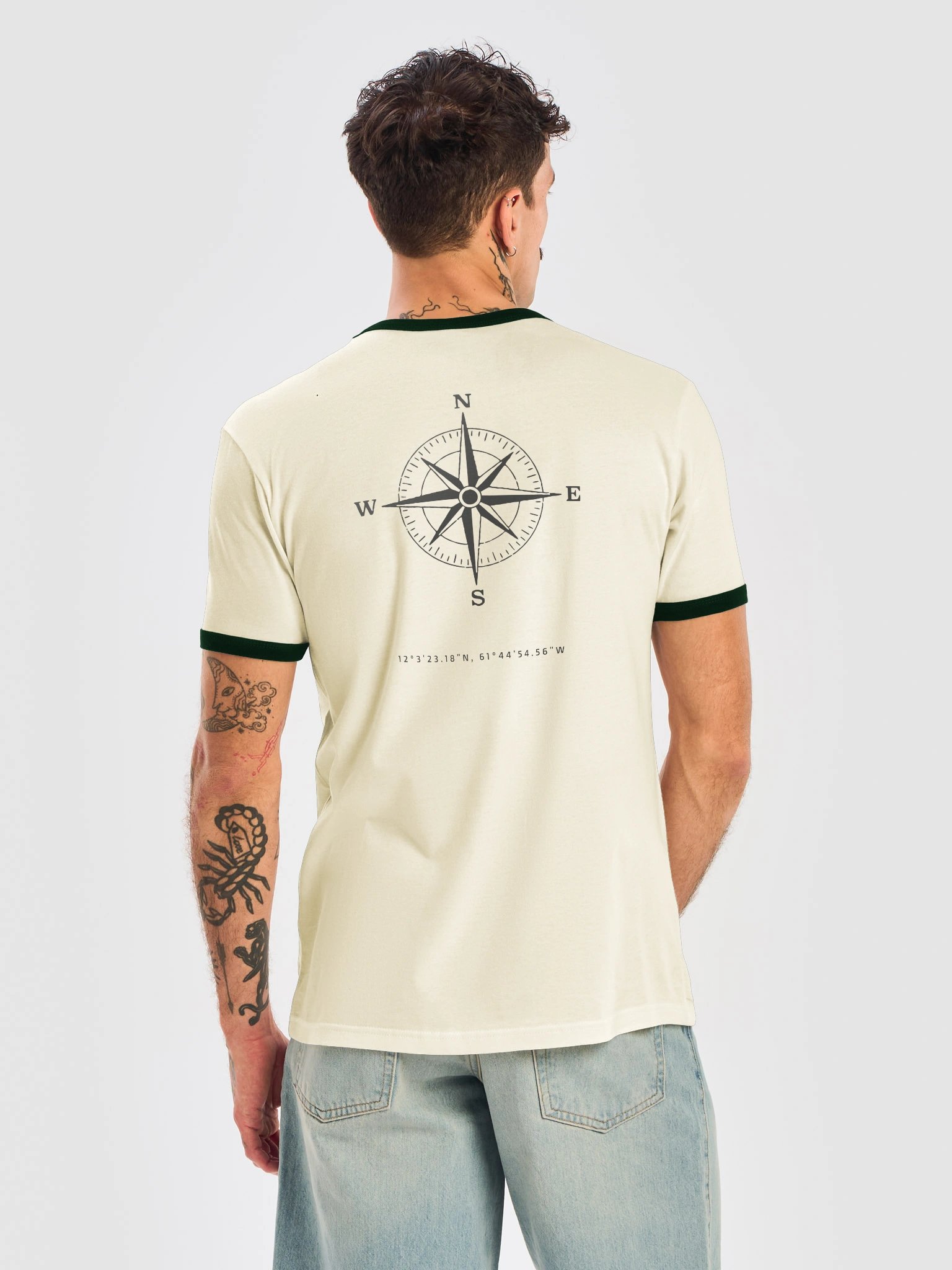 Compass - Grenada - Vintage ALT | Unisex Ringer T-Shirt | 5 Versions product image (20)