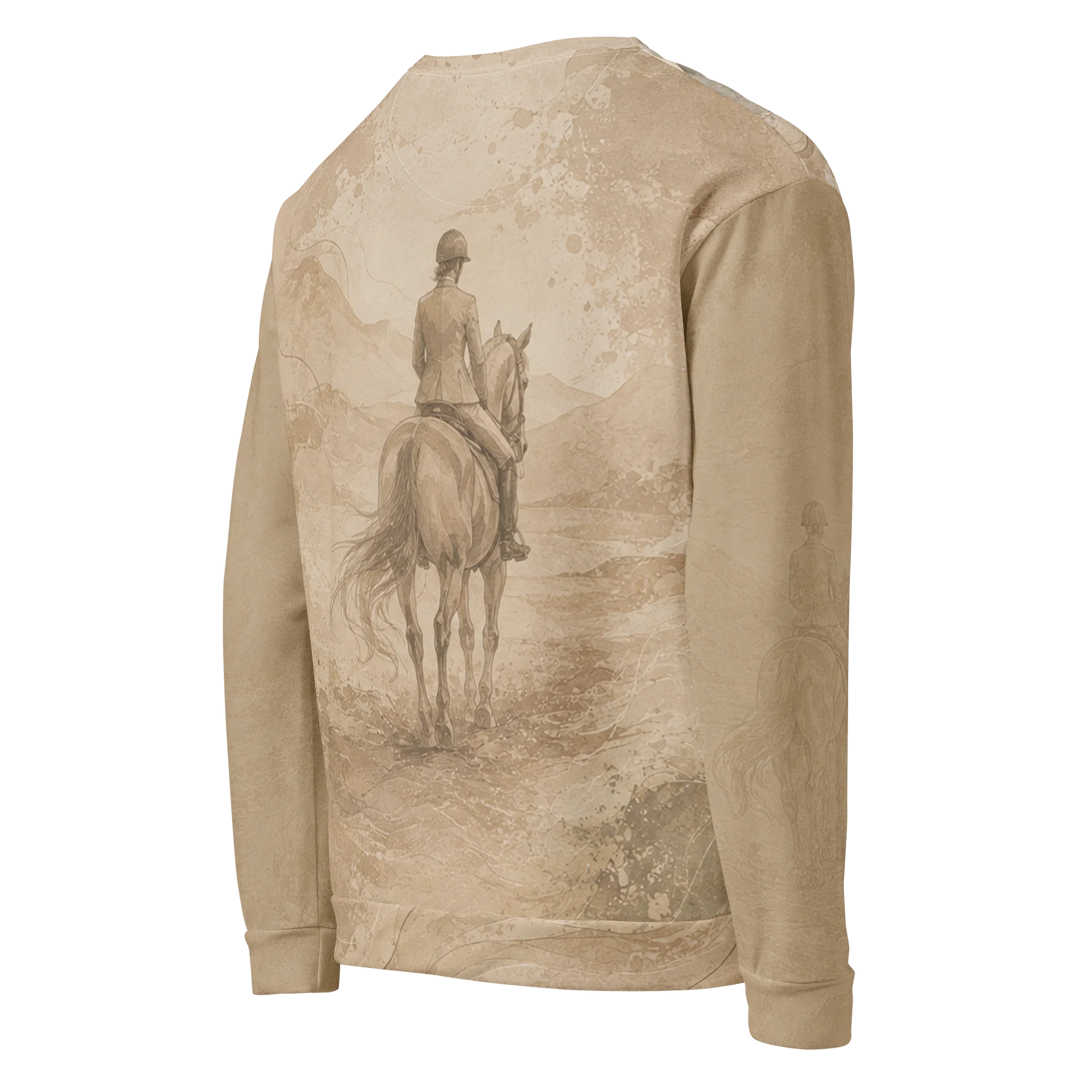 The Rider's Portrait Sweatshirt | Equestrian Horse Art Crewneck product image (5)