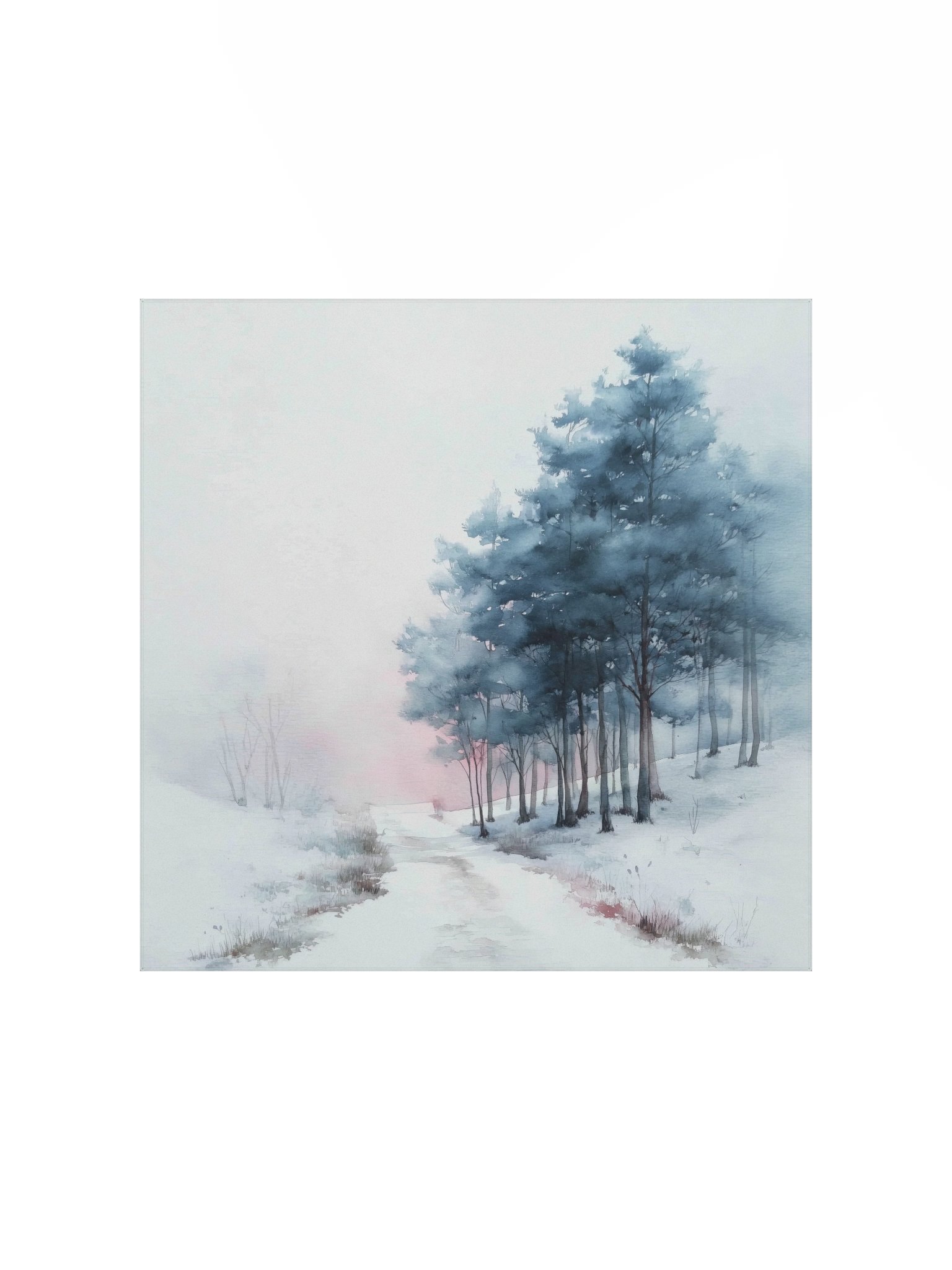 Powder Blue: Misty Dawn Snowy Landscape product image (2)