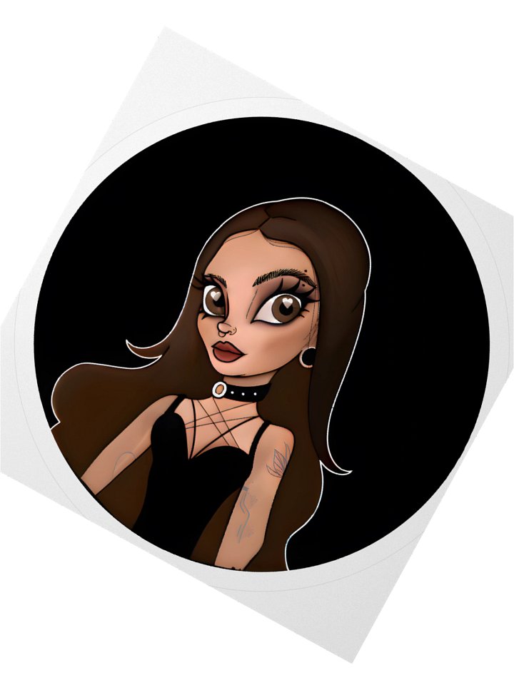 xAnnaleigh Logo Sticker Black Background product image (2)