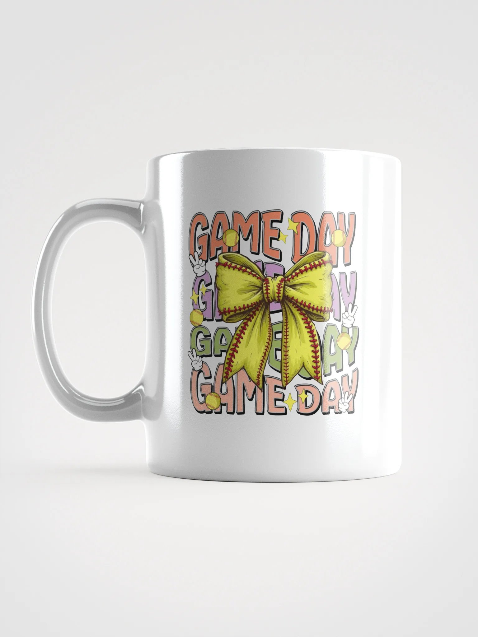 Game Day Bow Softball Celebration Mug product image (1)