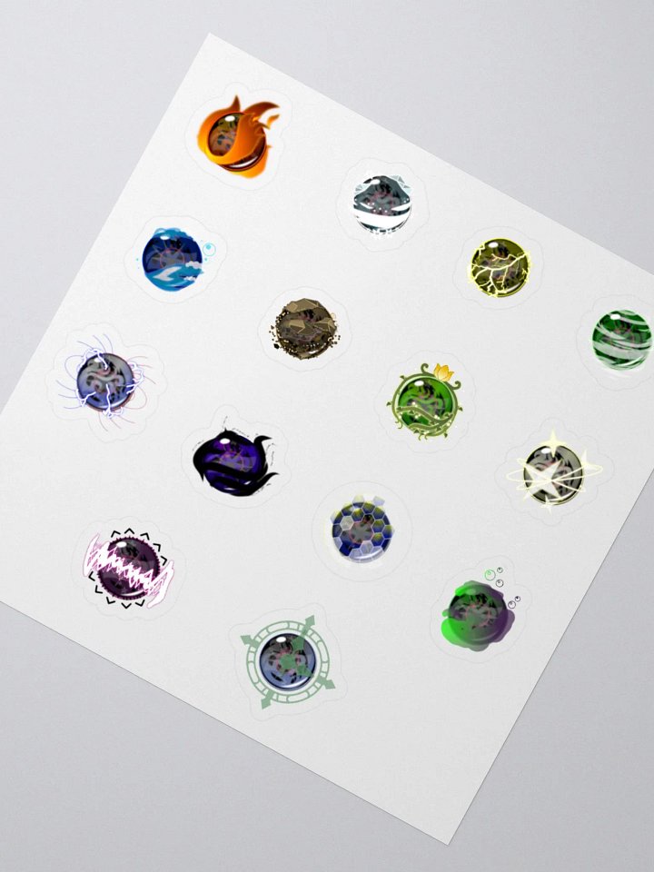 Kingdom Hearts Spell Materia Sticker Sheet product image (4)