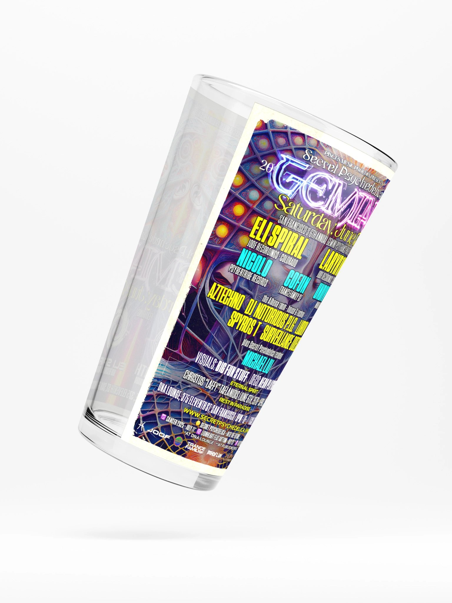 Gemini 2026 Shaker Pint Glass product image (2)