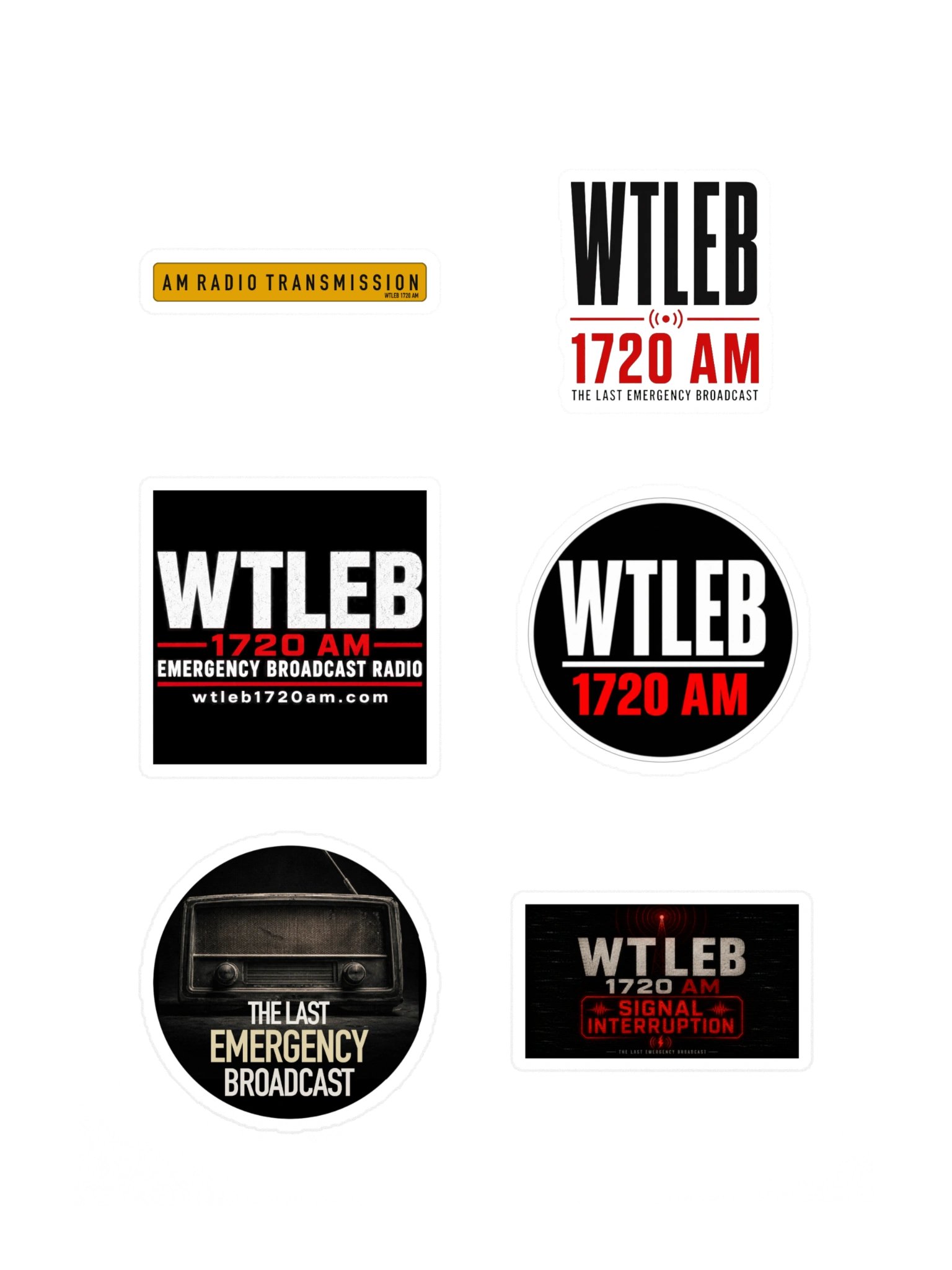 WTLEB 1720 AM Station Sticker Pack product image (3)