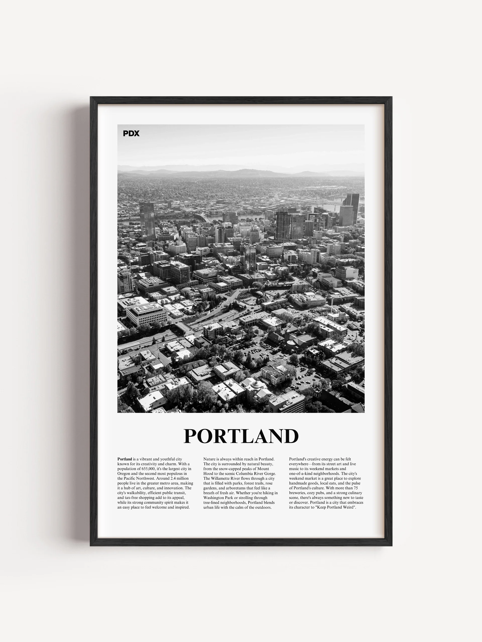 Portland 01 Newspaper Poster product image (1)