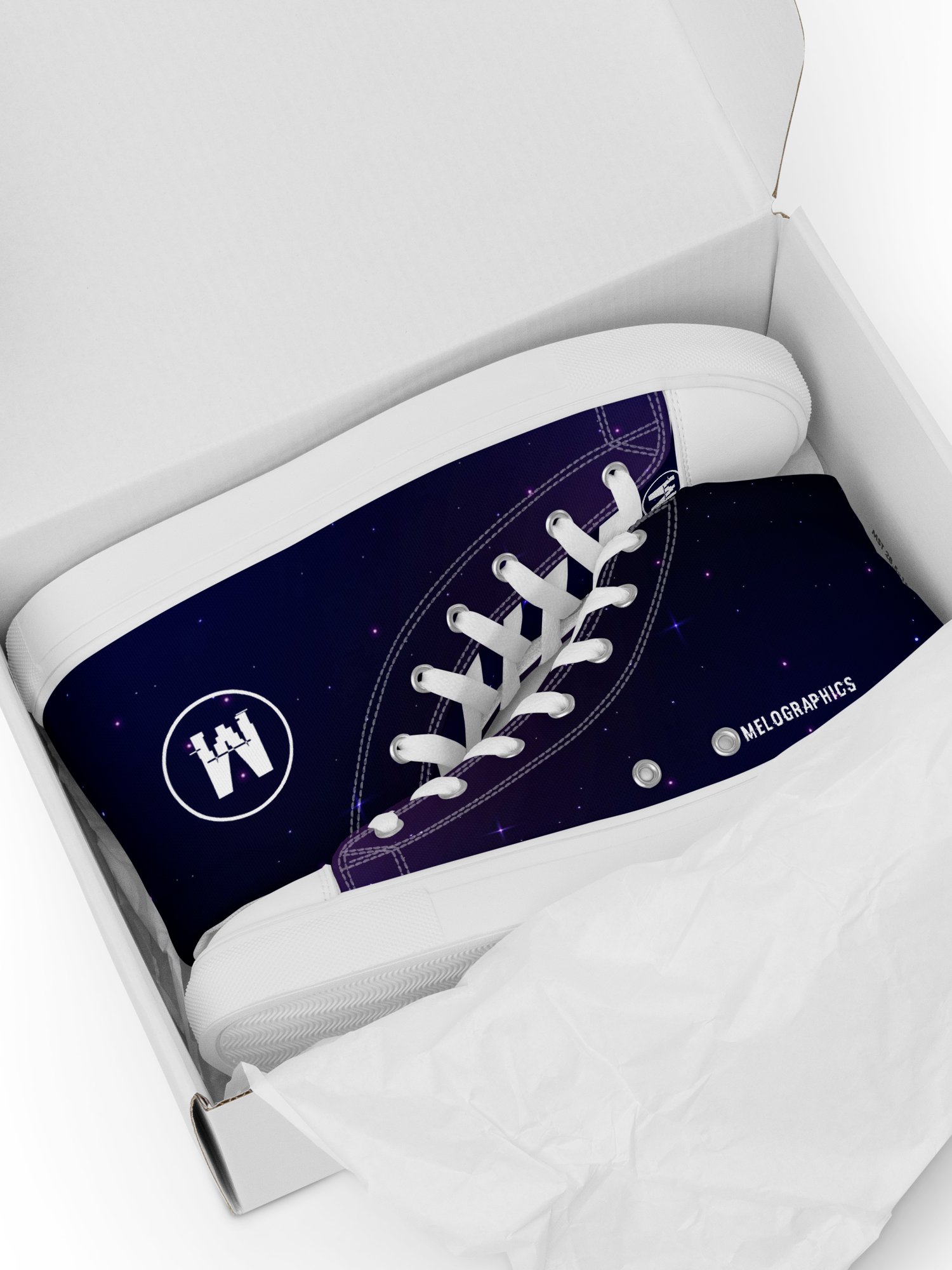 Grape Galaxy Quest - Women's High Tops | #MadeByMELO product image (5)