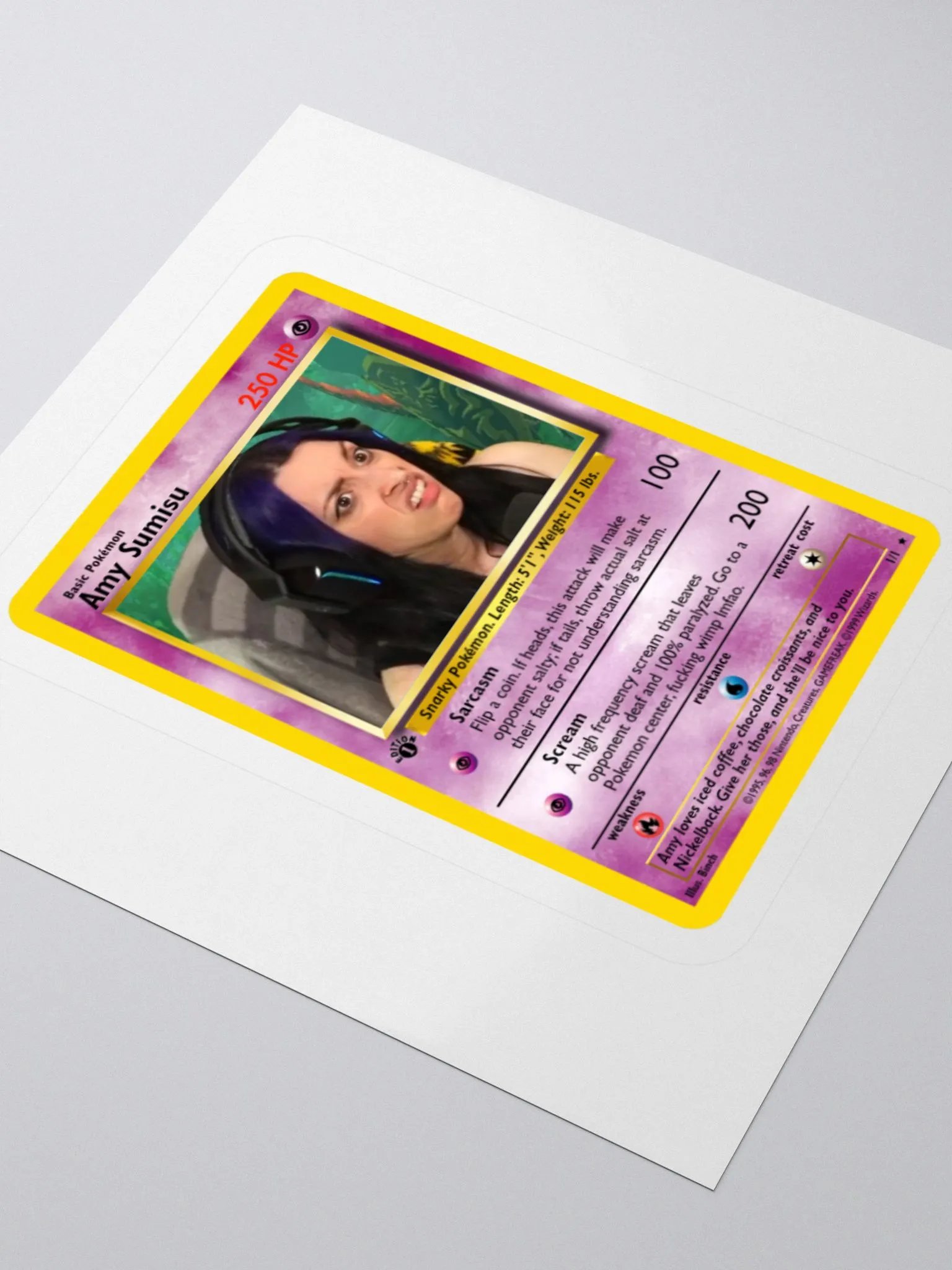 Amy Sumisu Pokémon Card sticker product image (3)