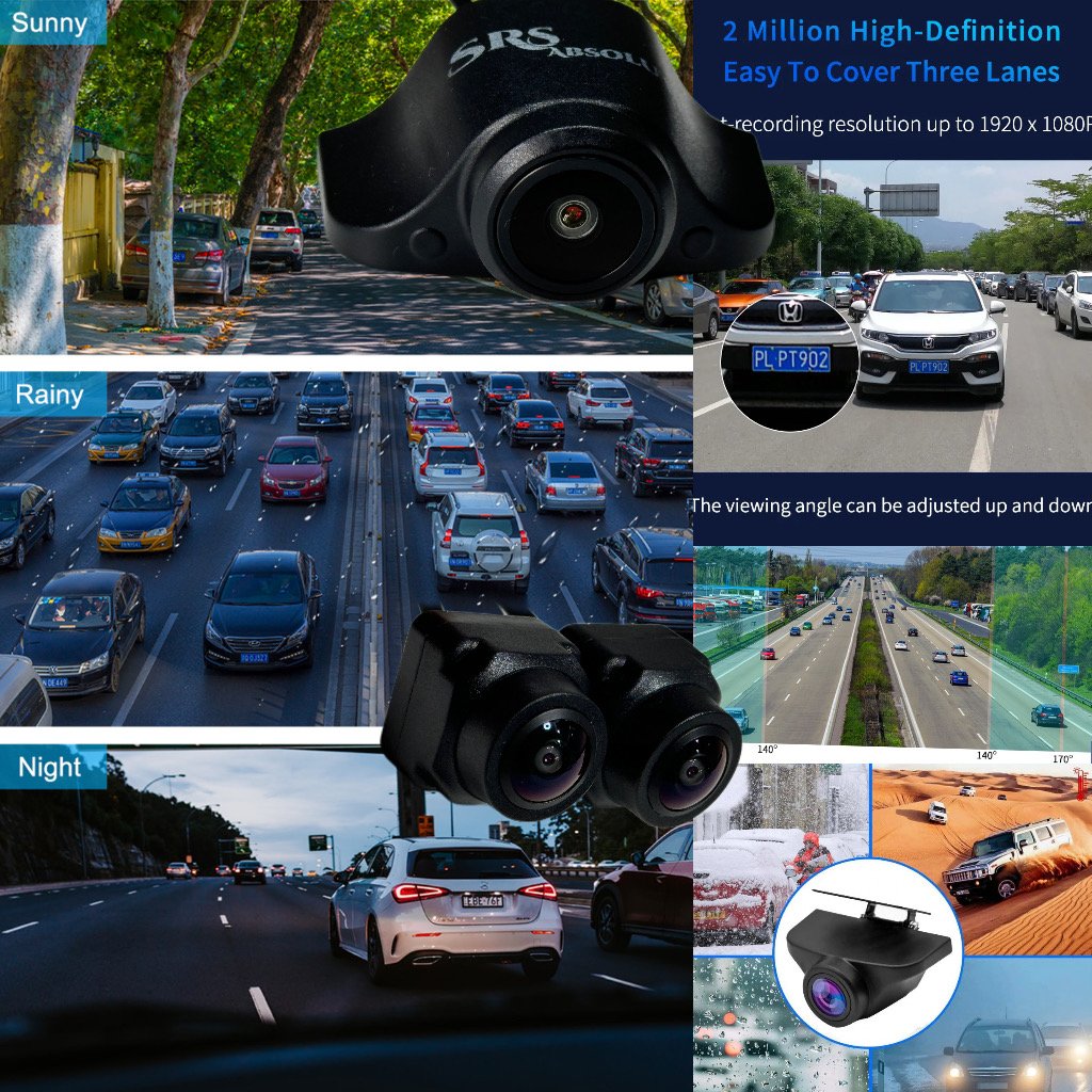 SRS ABSOLUTE 8GB RAM 4G Smart Dash Cam Android14 ADAS Wireless CarPlay GPS 24x7 Remote Audio-Video Monitor Multi-Task | 1TB MicroSD Support | Maps-Apps Support | Steering Control |Split Screen product image (8)