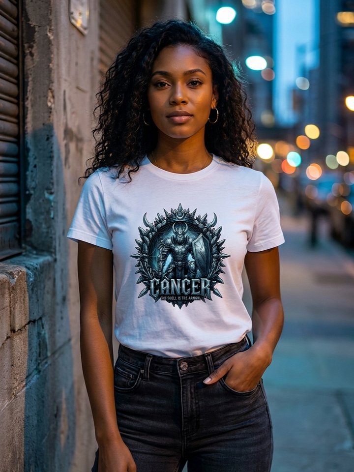 Cancer Zodiac Gothic Streetwear Graphic Tee product image (23)